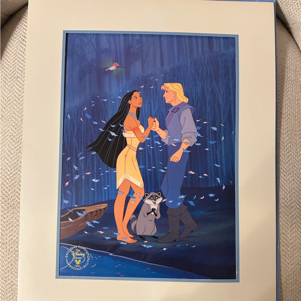 Vintage Pocahontas lithograph